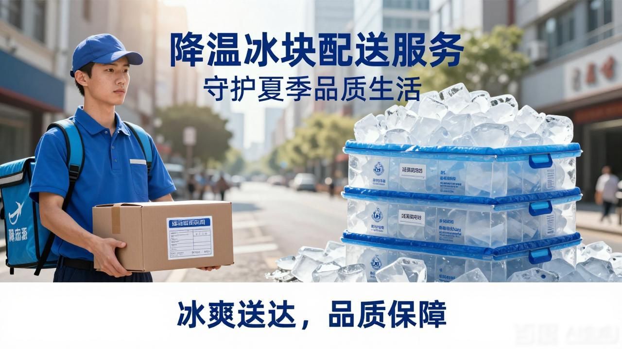 降温冰块配送服务 守护沈阳夏季品质生活